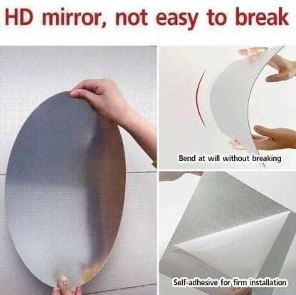 Oval Shape & Square Shape Mirror (Pack of 2)