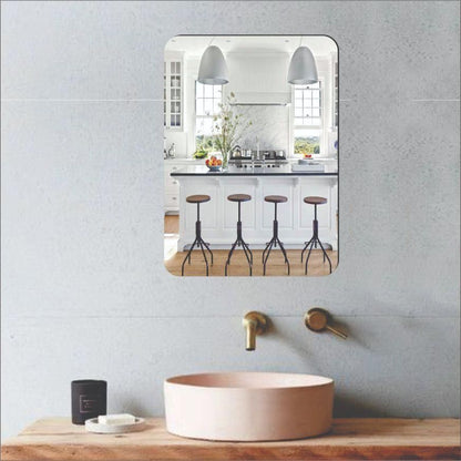 Oval Shape & Square Shape Mirror (Pack of 2)