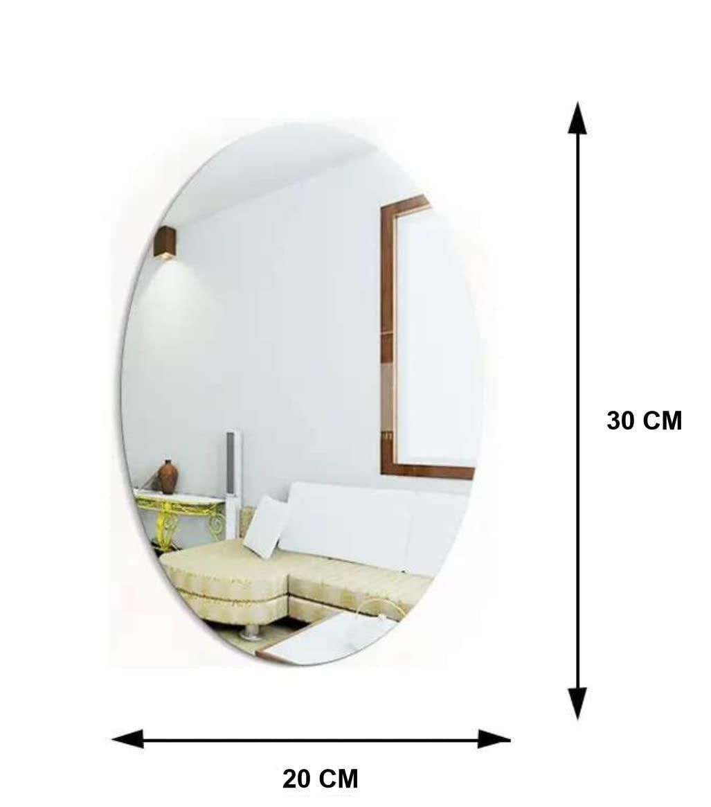 Oval Shape & Square Shape Mirror (Pack of 2)