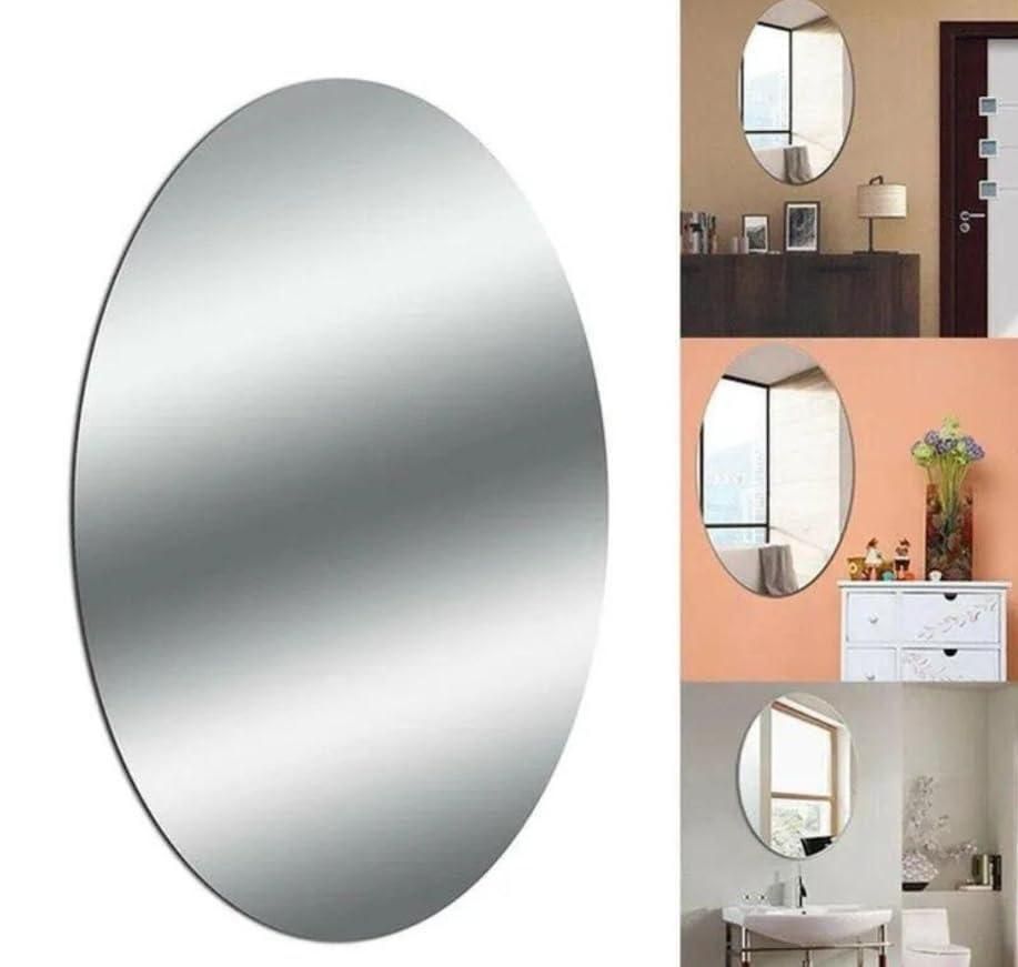 Oval Shape & Square Shape Mirror (Pack of 2)